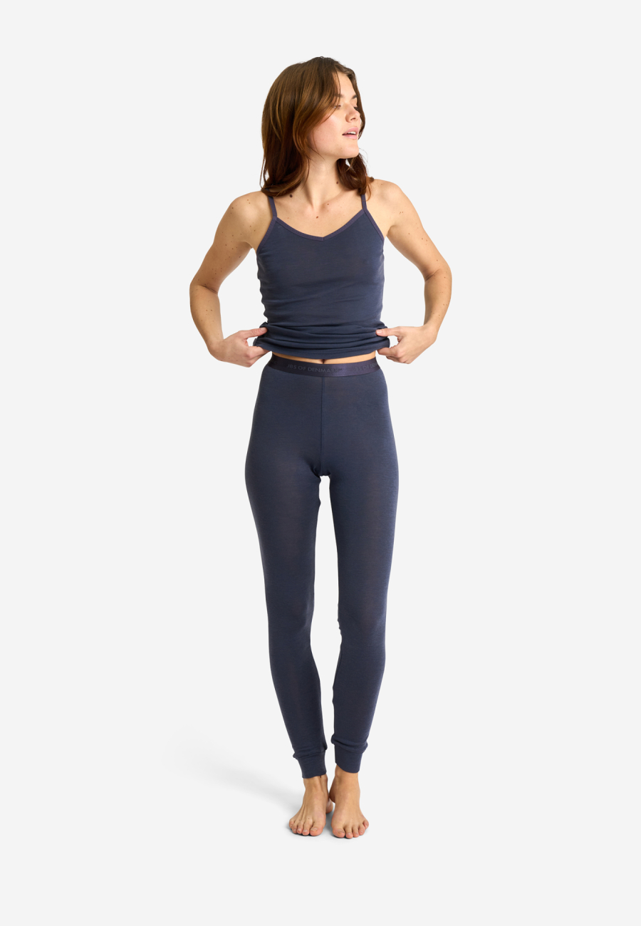 Leggings, 100% uld, Lavendel